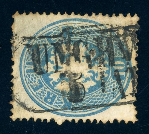 27 Gestempelt UNGHV(AR), Ra2 zentr. a. 10 Kr., Kab