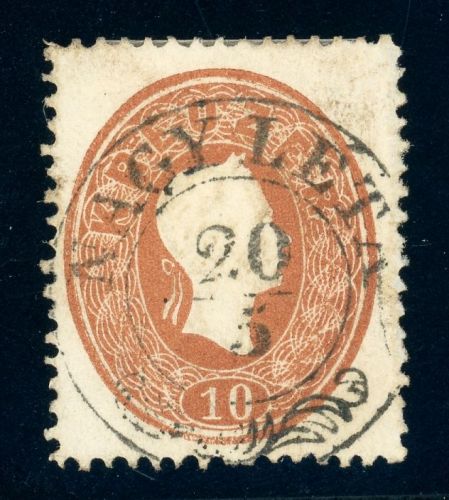 21 Gestempelt NAGY LETA 20/5, Zier-K2 zentr. a. 10 Kr.