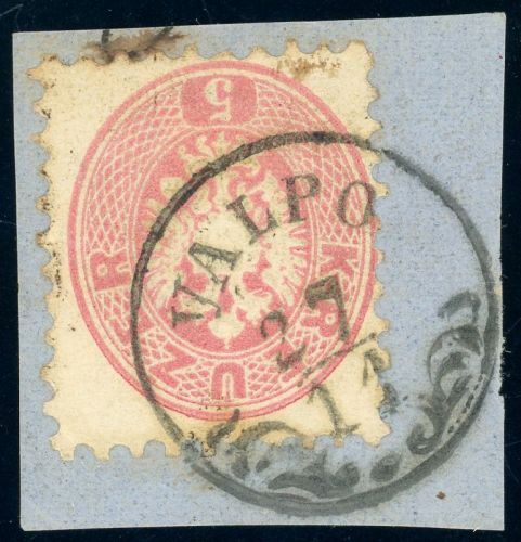 32 Briefstück VALPO 27/11, Zier K1 a. Kab-Bfst. 5 Kr.