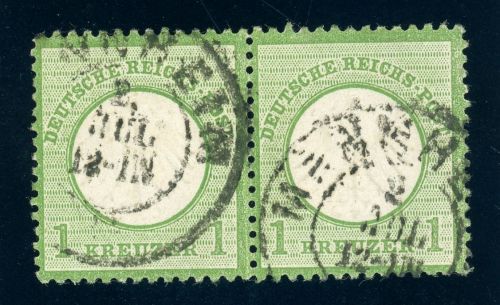 Deutsches Reich 7 (2) Gestempelt 1 Kr. gr