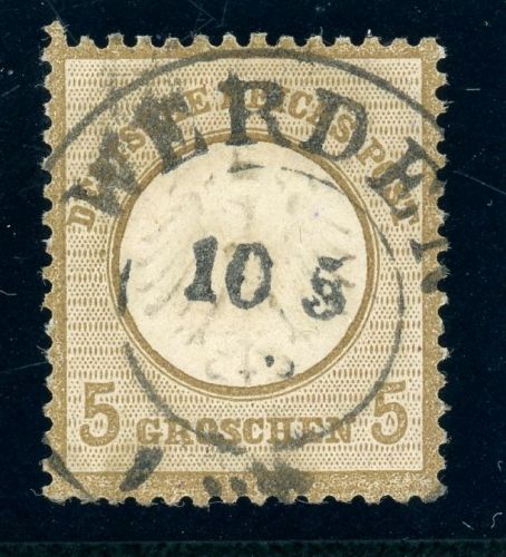 Deutsches Reich 6 Gestempelt 5 Gr, graubraun