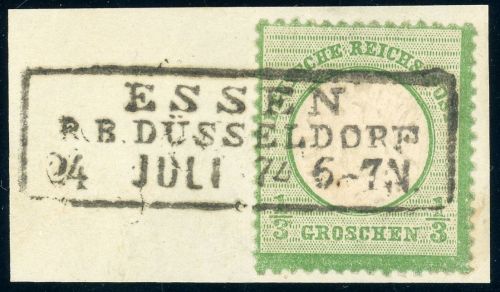 Deutsches Reich 17a Briefstück 1/3 Gr. gr