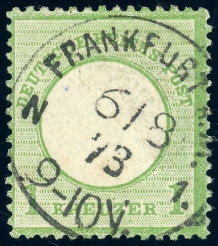 Deutsches Reich 23a Gestempelt 1 Kr. hellgr