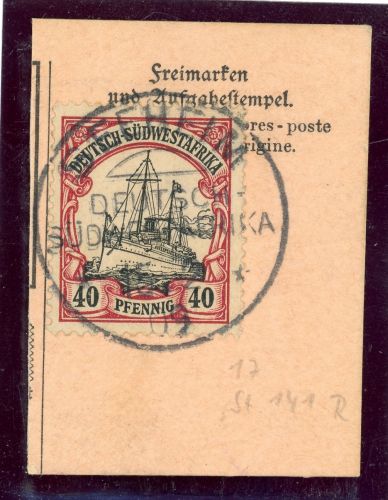 Dsw Stempel 17 Briefstück SEEHEIM 15.2.09, ideal a. Luxus-PA mit 40 Pfg.