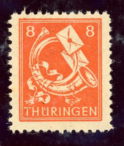 Sbz - Thüringen 96Yyy Postfrisch 8 Pfg. d