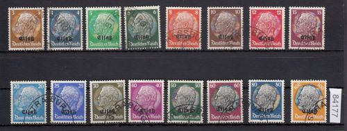 Elsass, Mi.-Nr. 1-16 gestempelt