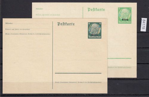 Elsass, Mi.-Nr. P 1+2 **    Ganzsache