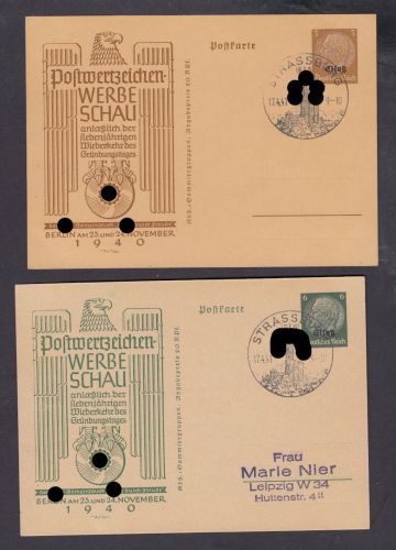 Elsass, Mi.-Nr. Privatganzsache   gestempelt    Ganzsache