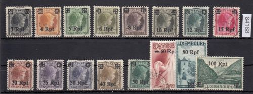 Luxenburg, Mi.-Nr. 17-32 gestempelt
