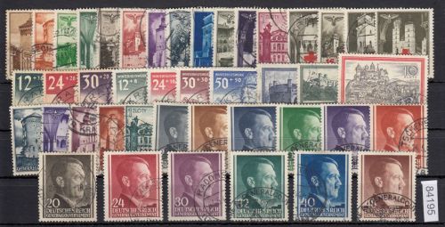 GG 1940-41, Mi.-Nr. 40-82  gestempelt