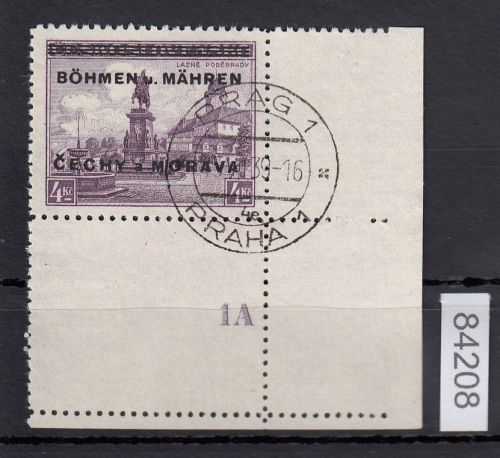 Böhmen und Mähren, Mi.-Nr. 17 gestempelt    Stempel Falsch