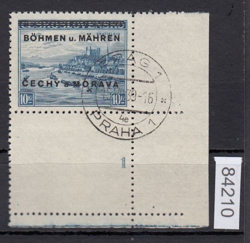 Böhmen und Mähren, Mi.-Nr. 19 gestempelt    Stempel Falsch