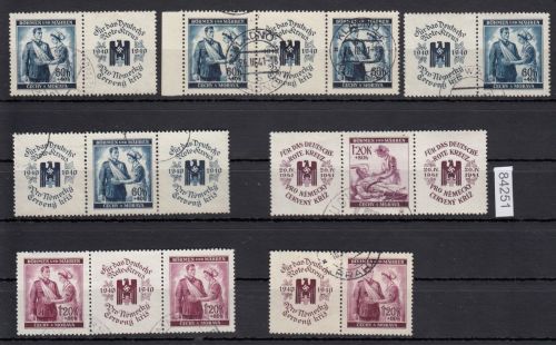 Böhmen und Mähren, Mi.-Nr. 53+54 Zdr.  gestempelt