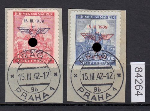 Böhmen und Mähren, Mi.-Nr. 83+84   gestempelt