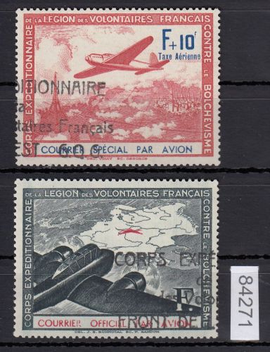 Frankreich, Mi.-Nr. II+III gestempelt