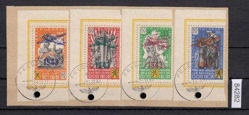 Belgien Flämische Legion, Mi.-Nr. V-VIII gestempelt  geprüft