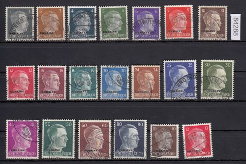 Ukraine, Mi.-Nr. 1-20 gestempelt