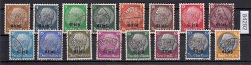 Elsass, Mi.-Nr. 1-16 gestempelt