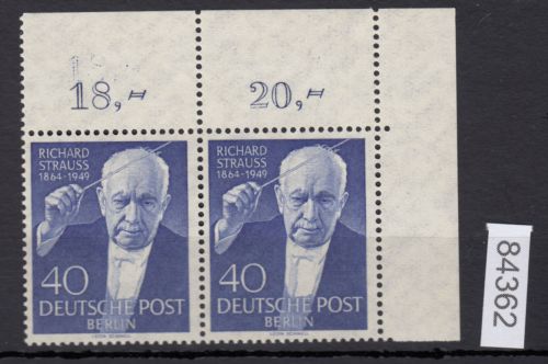 Berlin 1954, Mich.-Nr.: 124 ** Eckrand