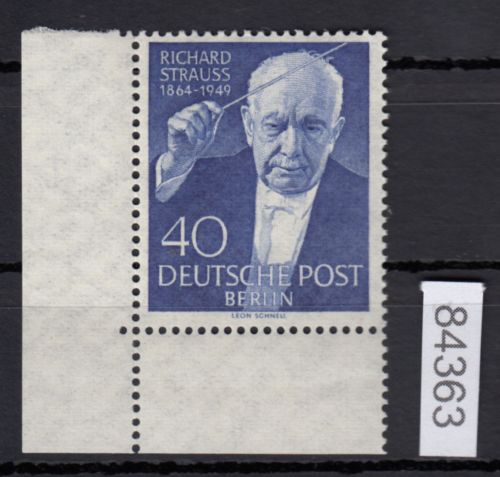 Berlin 1954, Mich.-Nr.: 124 ** Eckrand