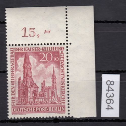 Berlin 1953, Mich.-Nr.: 108 ** Eckrand