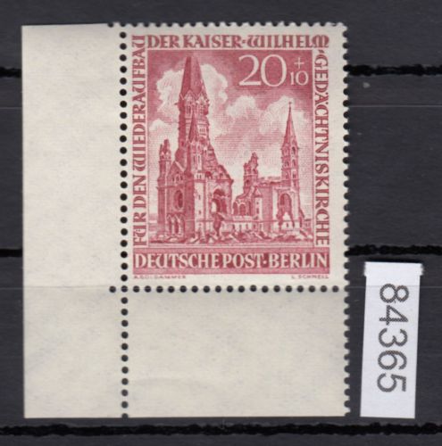Berlin 1953, Mich.-Nr.: 108 ** Eckrand