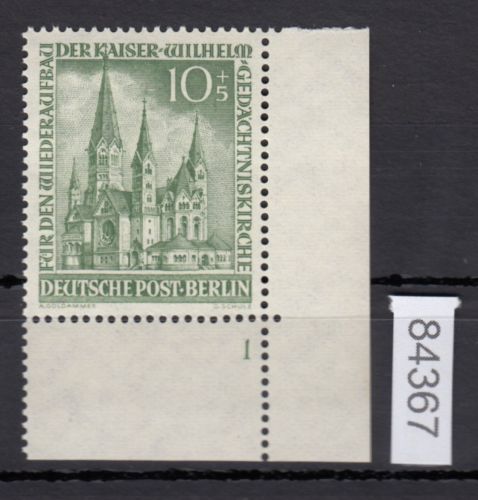 Berlin 1953, Mich.-Nr.: 107 ** Eckrand  Formnr. 1