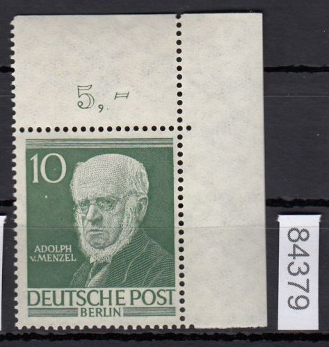 Berlin 1952, Mich.-Nr.: 95 ** Eckrand