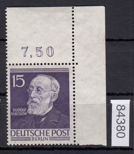 Berlin 1952, Mich.-Nr.: 96 ** Eckrand