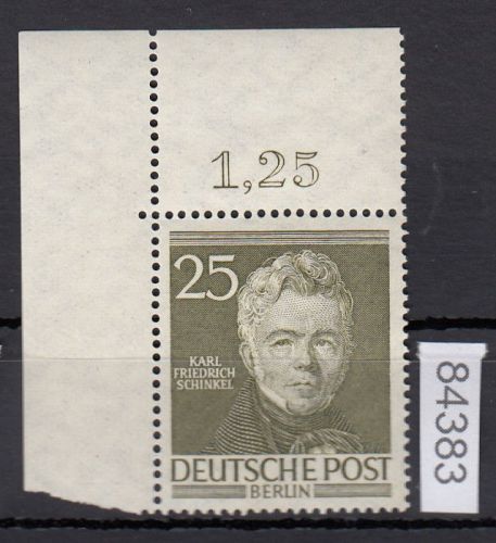 Berlin 1952, Mich.-Nr.: 98 ** Eckrand