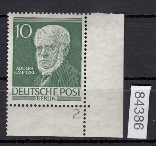 Berlin 1952, Mich.-Nr.: 95 ** Eckrand  FN 2   Formnummer  2