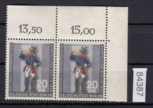 Berlin 1954, Mich.-Nr.: 120 b ** Eckrand