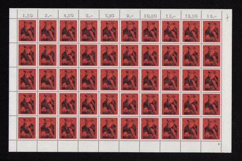 Bund 1967, Mich.-Nr.: 535 ** FN 3  Bogen Komplett   Formnummer