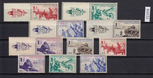 Frankreich, Mi.-Nr. VI-X *