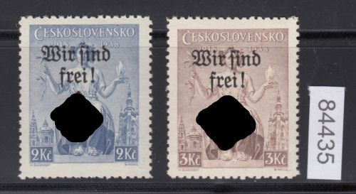 Böhmen und Mähren Lokal, Mi.-Nr. 30+31 **    Märisch-Ostrau