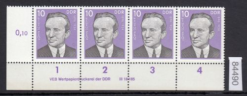 DDR 1976, Mich.-Nr.: 2110  ** DV FNr. 4   Eckrand  Druckvermerk