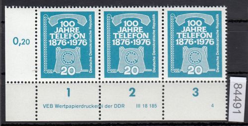 DDR 1976, Mich.-Nr.: 2118 ** DV  FNr. 4   Eckrand  Druckvermerk