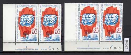 DDR 1976, Mich.-Nr.: 2146 ** DV FNr. I+II   Eckrand  Druckvermerk