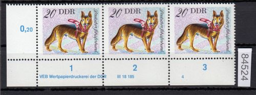 DDR 1976, Mich.-Nr.: 2157 ** DV FNr. 4   Eckrand  Druckvermerk