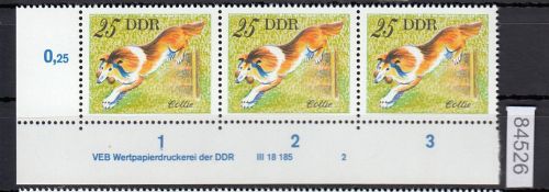 DDR 1976, Mich.-Nr.: 2158 ** DV FNr. 2   Eckrand  Druckvermerk