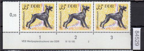 DDR 1976, Mich.-Nr.: 2159 ** DV FNr. 2   Eckrand  Druckvermerk