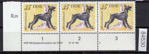 DDR 1976, Mich.-Nr.: 2159 ** DV FNr. 3   Eckrand  Druckvermerk