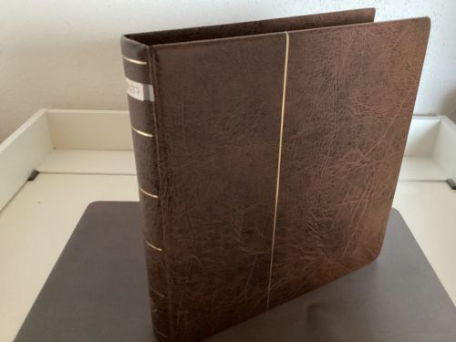 Leuchtturm Ringbinder ( 13 Ringe ) braun wattiert  gebraucht