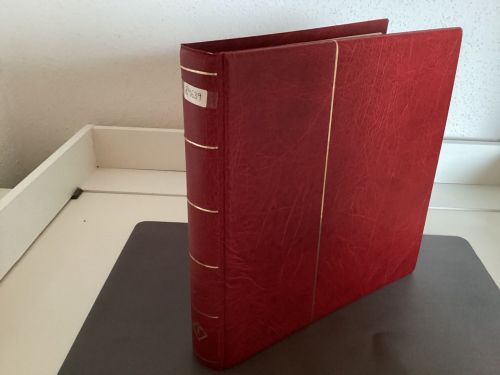 Leuchtturm Ringbinder ( 13 Ringe ) rot   wattiert gebraucht