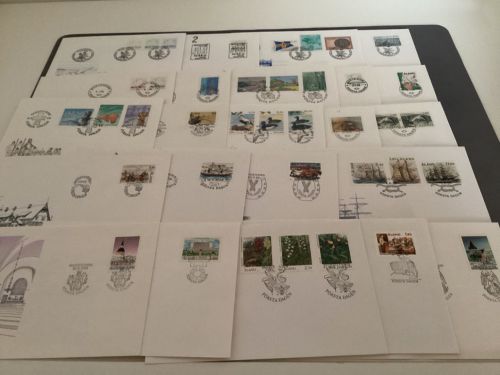Finnland Aland  Jahrgang 1984-89 komplett FDC Erstagsbrief
