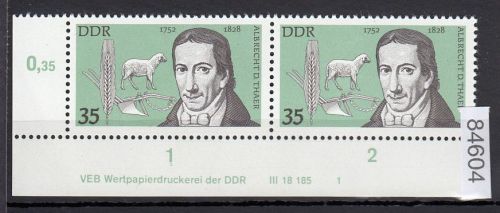 DDR 1977, Mich.-Nr.: 2201 ** DV  FNr. 1   Eckrand  Druckvermerk