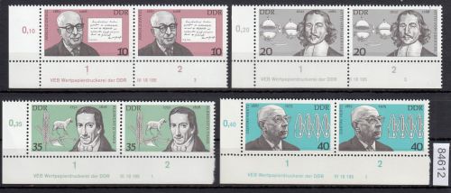 DDR 1977, Mich.-Nr.: 2199-2202 ** DV  FNr.    Eckrand  Druckvermerk