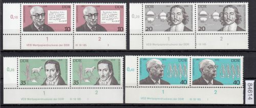 DDR 1977, Mich.-Nr.: 2199-2202 ** DV  FNr.    Eckrand  Druckvermerk