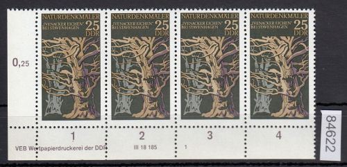 DDR 1977, Mich.-Nr.: 2205 ** DV  FNr. 1   Eckrand  Druckvermerk