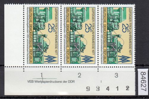 DDR 1977, Mich.-Nr.: 2209 ** DV  FNr. I   Eckrand  Druckvermerk